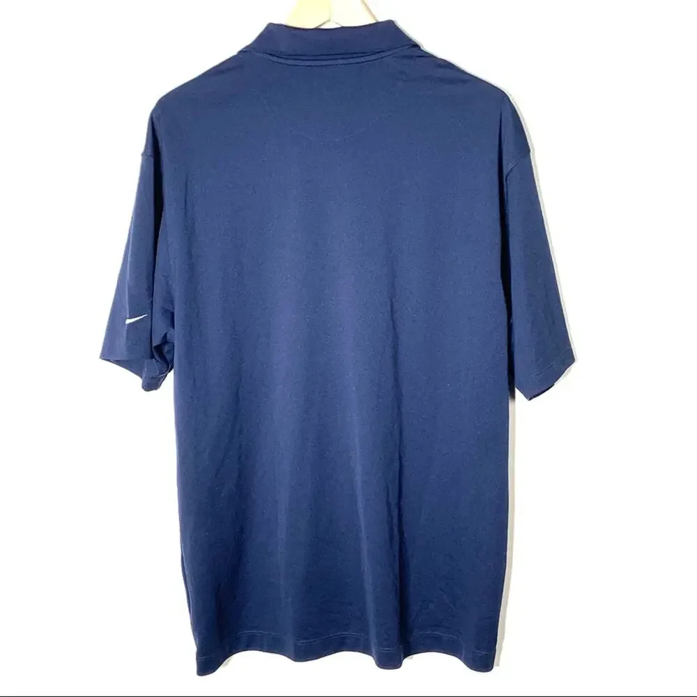 Nike golf fit dry navy blue polo shirt top size XL B84